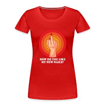 Kosmetikerin - Frauen Premium Bio T-Shirt - Rot - Vorne - Mia (176cm)