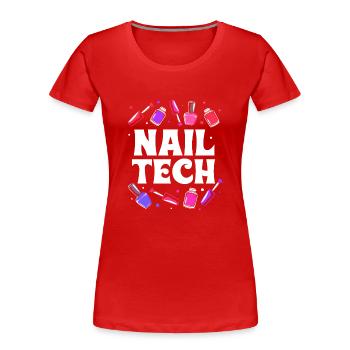 Kosmetikerin - Frauen Premium Bio T-Shirt - Rot - Vorne - Mia (176cm)