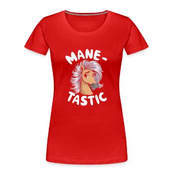 Motifs de chevaux amusants pour les amoureux des chevaux et - T-shirt bio Premium Femme - rouge - Devant - Mia (176cm)