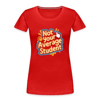 Homeschool Mom Dad Family Life Community Journey - Frauen Premium Bio T-Shirt - Rot - Vorne - Mia (176cm)