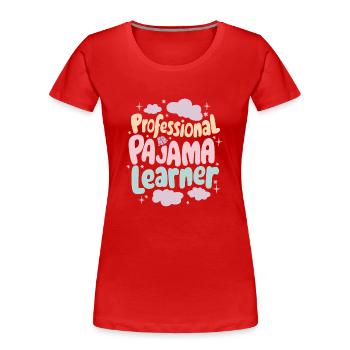 Homeschool Mom Dad Family Life Community Journey - Frauen Premium Bio T-Shirt - Rot - Vorne - Mia (176cm)