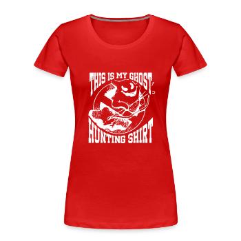 C’est ma chemise de chasse aux fantômes Chasseur paranormal - T-shirt bio Premium Femme - rouge - Devant - Mia (176cm)