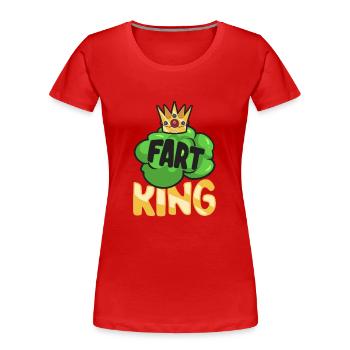 Furz Furzen Pupsen - Frauen Premium Bio T-Shirt - Rot - Vorne - Mia (176cm)