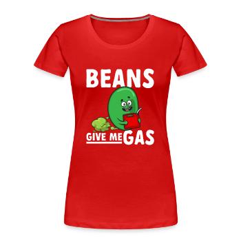 Furz Furzen Pupsen - Frauen Premium Bio T-Shirt - Rot - Vorne - Mia (176cm)