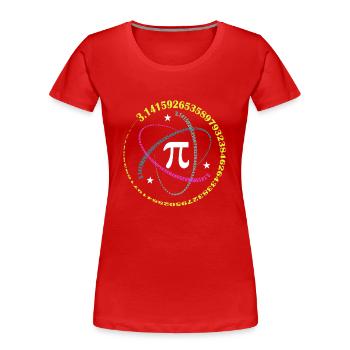 Pi Tag 3.14 Lustiger Mathe Liebhaber Froher Pi Tag - Frauen Premium Bio T-Shirt - Rot - Vorne - Mia (176cm)