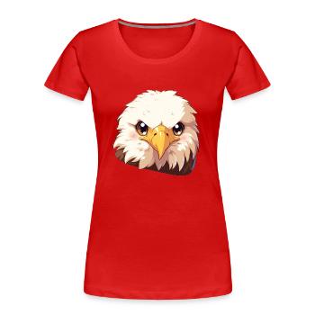 Bald Eagle Weißkopfseeadler - Frauen Premium Bio T-Shirt - Rot - Vorne - Mia (176cm)