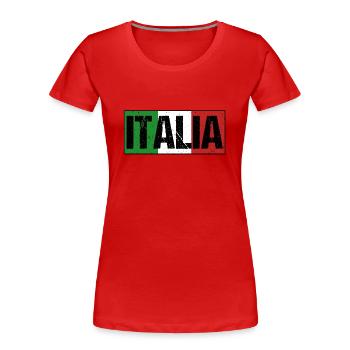 Italien Italiener Vaffanculo - Frauen Premium Bio T-Shirt - Rot - Vorne - Mia (176cm)