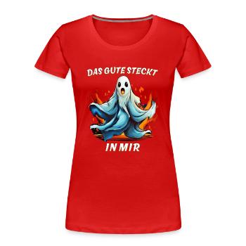 SPIRIT THE GOOD IS IN ME - Women's Premium Organic T-Shirt - red - Front - Mia (176cm)