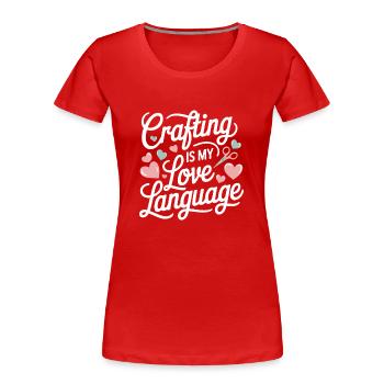 Cardmaker Scrapbooking-kartenherstellungssets Für - Frauen Premium Bio T-Shirt - Rot - Vorne - Mia (176cm)