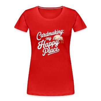 Cardmaker Scrapbooking-kartenherstellungssets Für - Frauen Premium Bio T-Shirt - Rot - Vorne - Mia (176cm)