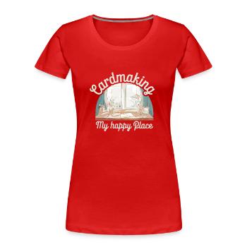 Cardmaker Scrapbooking-kartenherstellungssets Für - Frauen Premium Bio T-Shirt - Rot - Vorne - Mia (176cm)