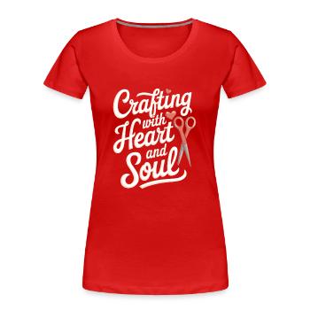 Cardmaker Scrapbooking-kartenherstellungssets Für - Frauen Premium Bio T-Shirt - Rot - Vorne - Mia (176cm)