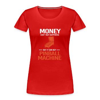 Flipper Boîte de flipper - T-shirt bio Premium Femme - rouge - Devant - Mia (176cm)