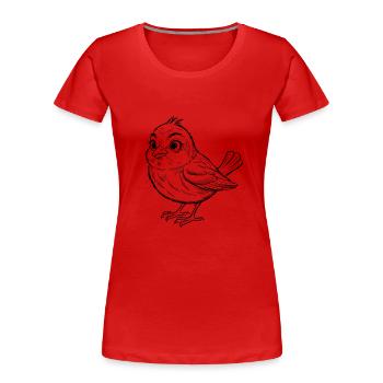 Pigeon pigeons pigeon gift pigeon fancier - Women's Premium Organic T-Shirt - red - Front - Mia (176cm)