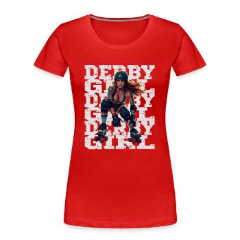 Sonnenuntergang Desert Vibes Urlaub Abenteuer - Frauen Premium Bio T-Shirt - Rot - Vorne - Mia (176cm)