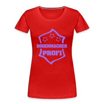 Cadeau pour archetier - T-shirt bio Premium Femme - rouge - Devant - Mia (176cm)
