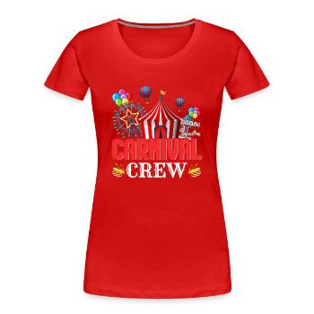 Cirque du carnaval - T-shirt bio Premium Femme - rouge - Devant - Mia (176cm)