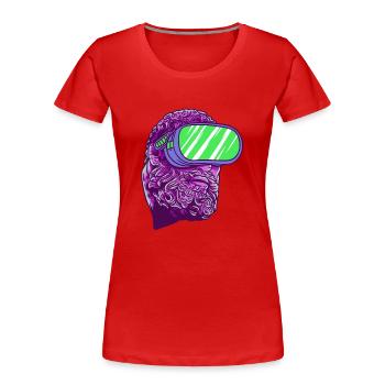 Antiker Gott Griechische Mittelmäßige Mythologie - Frauen Premium Bio T-Shirt - Rot - Vorne - Mia (176cm)