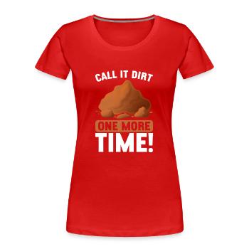 Bodenwissenschaftler Soil Science - Frauen Premium Bio T-Shirt - Rot - Vorne - Mia (176cm)