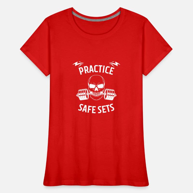 Practice Safe Sets Women's Premium Organic T-Shirt