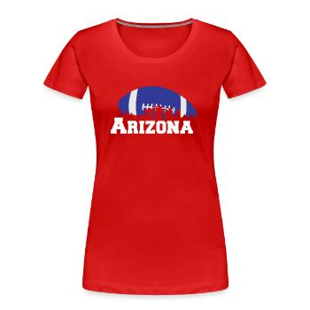 Arizona State Sedona Phoenix Grand Canyon AZ - Frauen Premium Bio T-Shirt - Rot - Vorne - Mia (176cm)