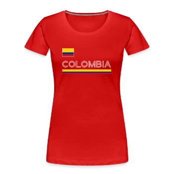 Colombia Colombia Medellin Holidays Bogota Cali - Women's Premium Organic T-Shirt - red - Front - Mia (176cm)