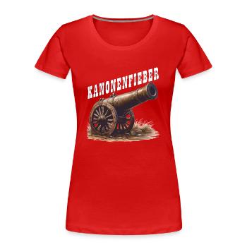 FIÈVRE DU - T-shirt bio Premium Femme - rouge - Devant - Mia (176cm)