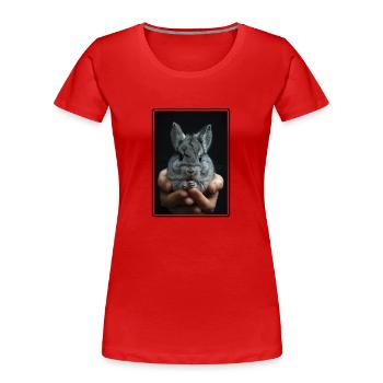 Chinchillas Chinchilla - T-shirt bio Premium Femme - rouge - Devant - Mia (176cm)