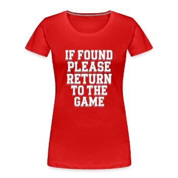 Introvertierter Gamer Alleinspieler Ruhiges - Frauen Premium Bio T-Shirt - Rot - Vorne - Mia (176cm)