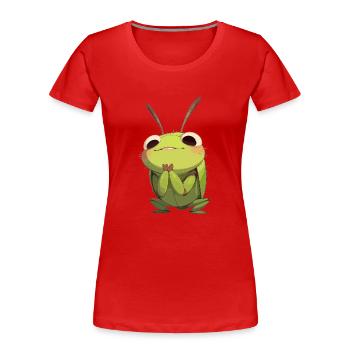 Grillen Grille - Frauen Premium Bio T-Shirt - Rot - Vorne - Mia (176cm)