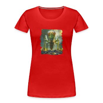 Grillen Grille - Frauen Premium Bio T-Shirt - Rot - Vorne - Mia (176cm)