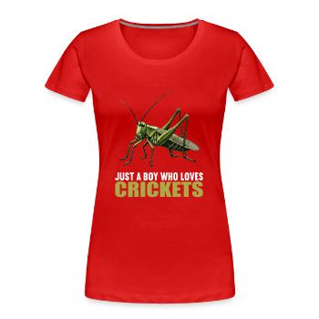 Grillen Grille - Frauen Premium Bio T-Shirt - Rot - Vorne - Mia (176cm)