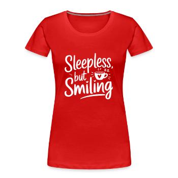 Elternschafts-humor Neue Väter Haben Zum Ersten - Frauen Premium Bio T-Shirt - Rot - Vorne - Mia (176cm)