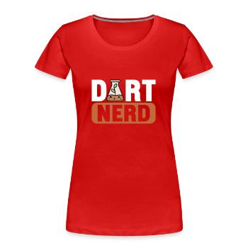 Bodenwissenschaftler Soil Science - Frauen Premium Bio T-Shirt - Rot - Vorne - Mia (176cm)