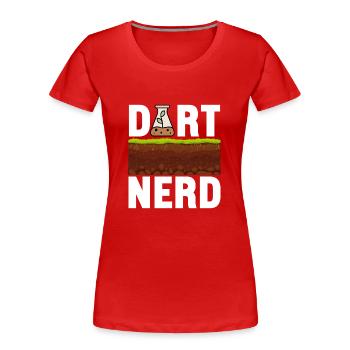 Bodenwissenschaftler Soil Science - Frauen Premium Bio T-Shirt - Rot - Vorne - Mia (176cm)
