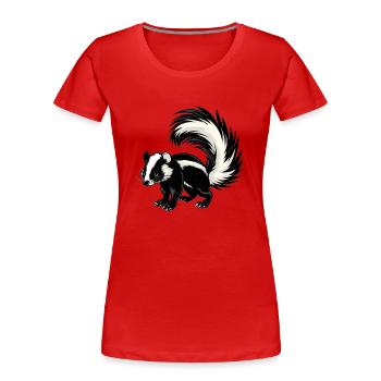 Skunks Skunk - Women's Premium Organic T-Shirt - red - Front - Mia (176cm)
