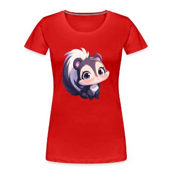 Skunks Skunk - Women's Premium Organic T-Shirt - red - Front - Mia (176cm)