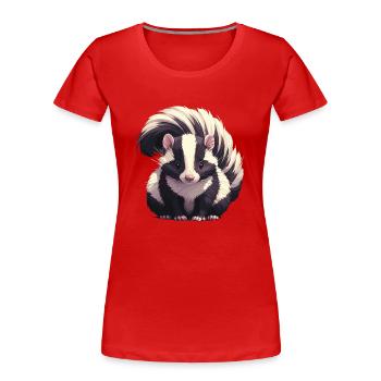 Skunks Skunk - Women's Premium Organic T-Shirt - red - Front - Mia (176cm)