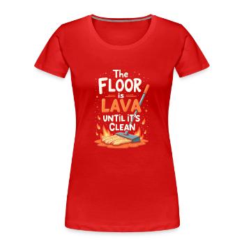 Frühjahrsputz-enthusiasten, Neuanfang Und - Frauen Premium Bio T-Shirt - Rot - Vorne - Mia (176cm)