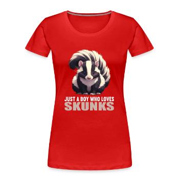 Skunks Skunk - Women's Premium Organic T-Shirt - red - Front - Mia (176cm)