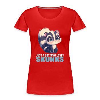 Skunks Skunk - Women's Premium Organic T-Shirt - red - Front - Mia (176cm)