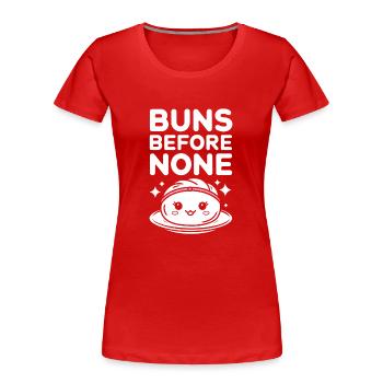 Dim-sum lovers of Chinese cuisine and dumplings - Women's Premium Organic T-Shirt - red - Front - Mia (176cm)