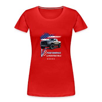 Pick Up Truck - Performance & - Pick Up - Women's Premium Organic T-Shirt - red - Front - Mia (176cm)