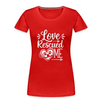 Freiwillige Tierrettung Animal Shelter Heroes - Frauen Premium Bio T-Shirt - Rot - Vorne - Mia (176cm)