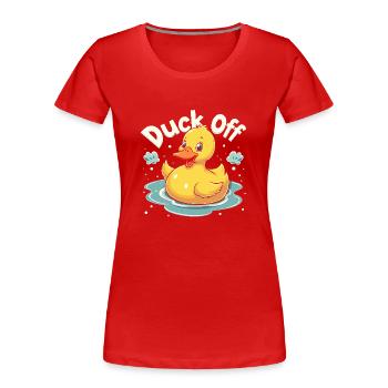 Nutztier-enten-enthusiasten Hinterhof-enten - Frauen Premium Bio T-Shirt - Rot - Vorne - Mia (176cm)