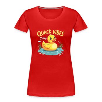 Nutztier-enten-enthusiasten Hinterhof-enten - Frauen Premium Bio T-Shirt - Rot - Vorne - Mia (176cm)