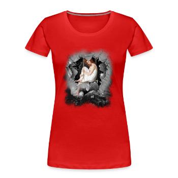 mystique conte de fées conte de fées personnage fille fée elfe - T-shirt bio Premium Femme - rouge - Devant - Mia (176cm)