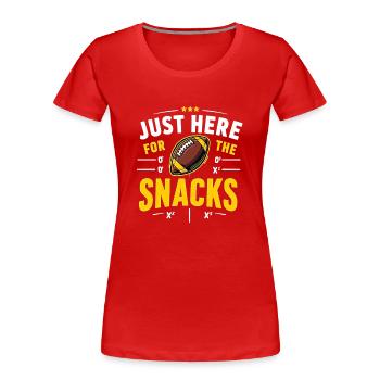 Collation de football Fan de footballeur Fans de football - T-shirt bio Premium Femme - rouge - Devant - Mia (176cm)