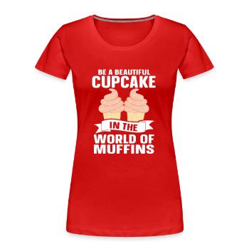 Baking Bakery Baker - Frauen Premium Bio T-Shirt - Rot - Vorne - Mia (176cm)
