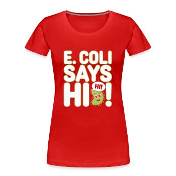Microscope Enthusiast Lab Technician Science - Frauen Premium Bio T-Shirt - Rot - Vorne - Mia (176cm)